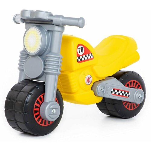 Детская каталка Полесье Wader Моторбайк, желто-серый игрушка каталка полесье мотоцикл военный моторбайк