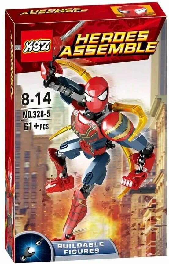 Конструктор "Фигурка шарнирная Паук" 61 дет. 328-5