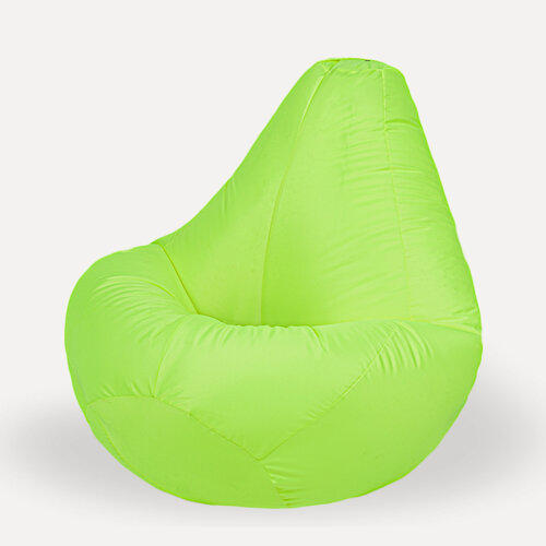 Изображение товара Мир Пуффов Кресло-мешок «Груша» размер- XXL(ростом до 170см), Лайм оксфорд , с ручкой для переноски
