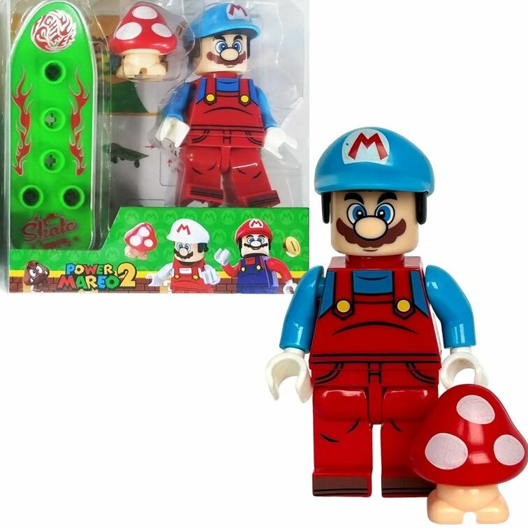 32C Конструктор minifigures Super Mario, фигурка Супер Марио 8 см.