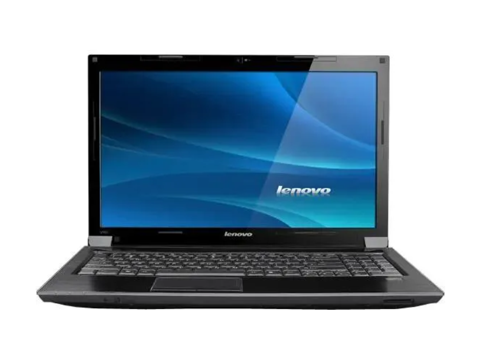 15.6` Уценённый ноутбук Lenovo V560 (1366x768, Intel Core i5 M480, RAM 4ГБ, SSD 128ГБ, NVIDIA GeForce 310M, Win 10 Pro)