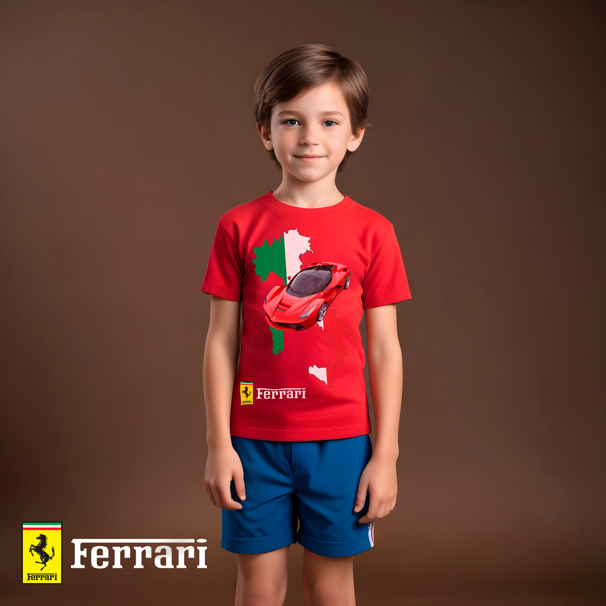 Футболка CHASTE KIDS Феррари / Ferrari Автомобили