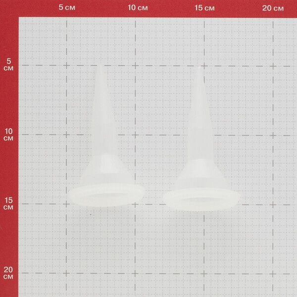 Насадка пластиковая к пистолету для герметика 600 мл Hesler (2 шт.)
