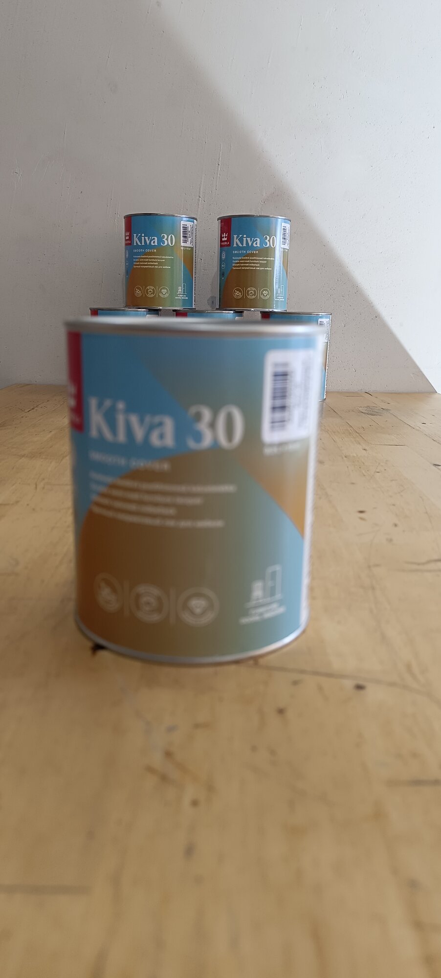 Tikkurila Kiva 30 бесцветный, полуматовая, 0.9 кг, 0.9 л