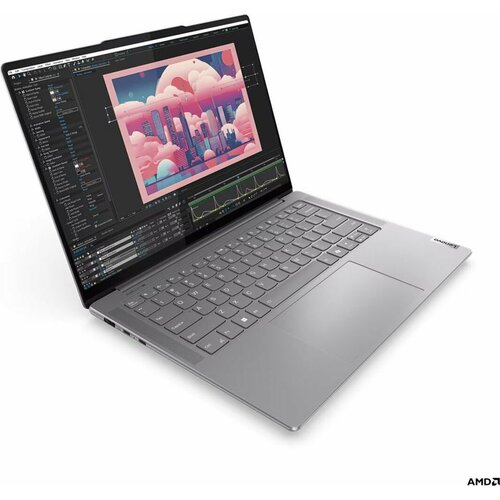 145 Ноутбук Lenovo Yoga Pro 7 14AHP9 AMD Ryzen 7 8845HS RAM 16 ГБ SSD 1024 ГБ AMD Radeon Graphics 83E3002ARK серебристый 13690800₽