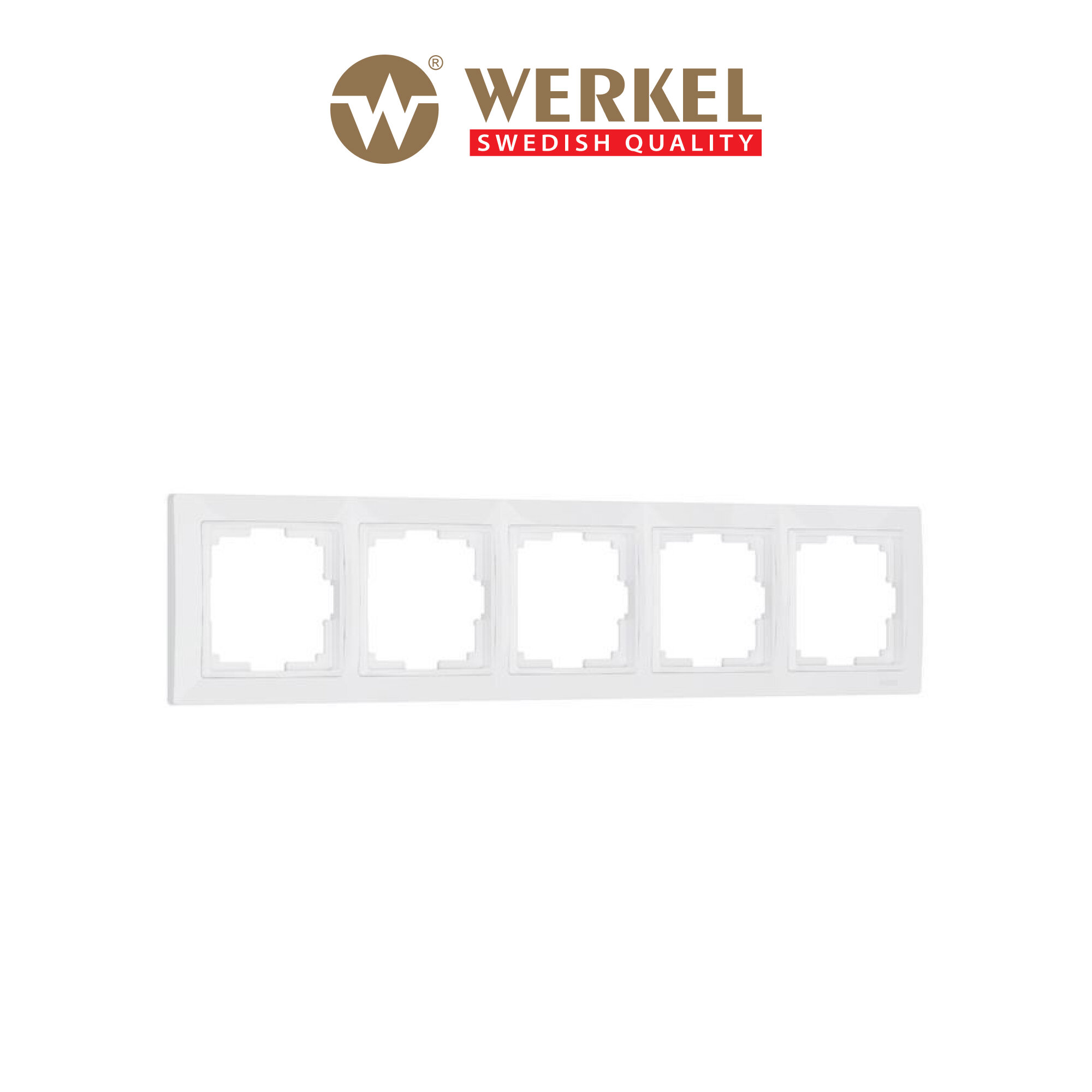 Рамка Werkel Snabb basic "W0052001" 5 постов. Белая
