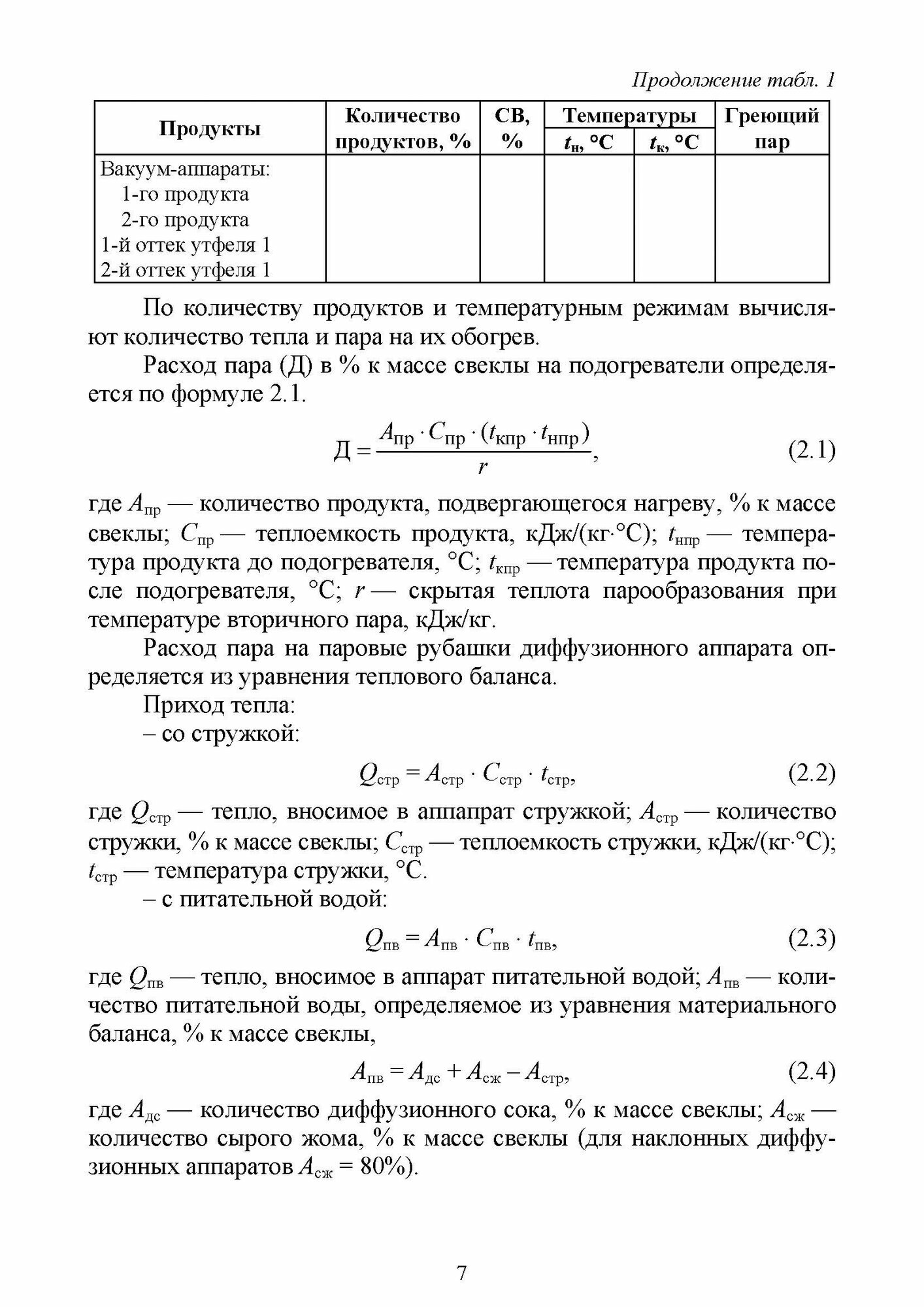 Расчет выпарной станции сахарных заводов Курсовое и дипломное проектирование Учебное пособие для СПО - фото №3