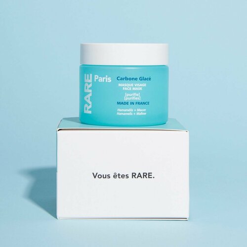 Маска для лица, 80 мл, Очищающая и отшелушивающая Carbone Glac RARE Paris
