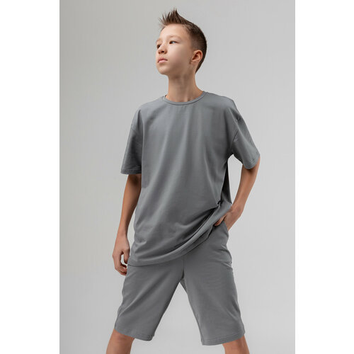 фото Костюм спортивный bodo, размер 128-134, серый