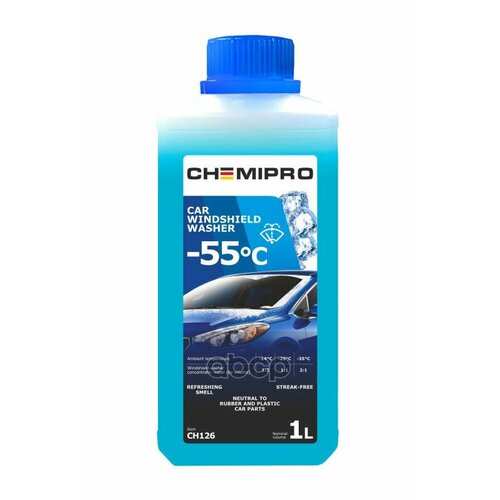 Chemipro жидкость для стеклоомывателя зимняя 1l концентрат -55\ ch126