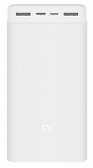 Внешний аккумулятор Xiaomi Mi Power Bank 3 30000mah, портативный аккумулятор, Power Bank, белый