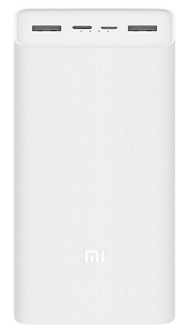 Внешний аккумулятор Xiaomi Mi Power Bank 3 30000mah, портативный аккумулятор, Power Bank, белый