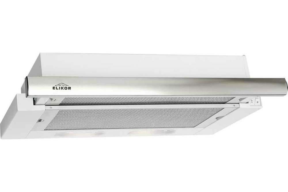 Кухонная вытяжка Elikor: Интегра 60П-400-В2Л белый/нерж .