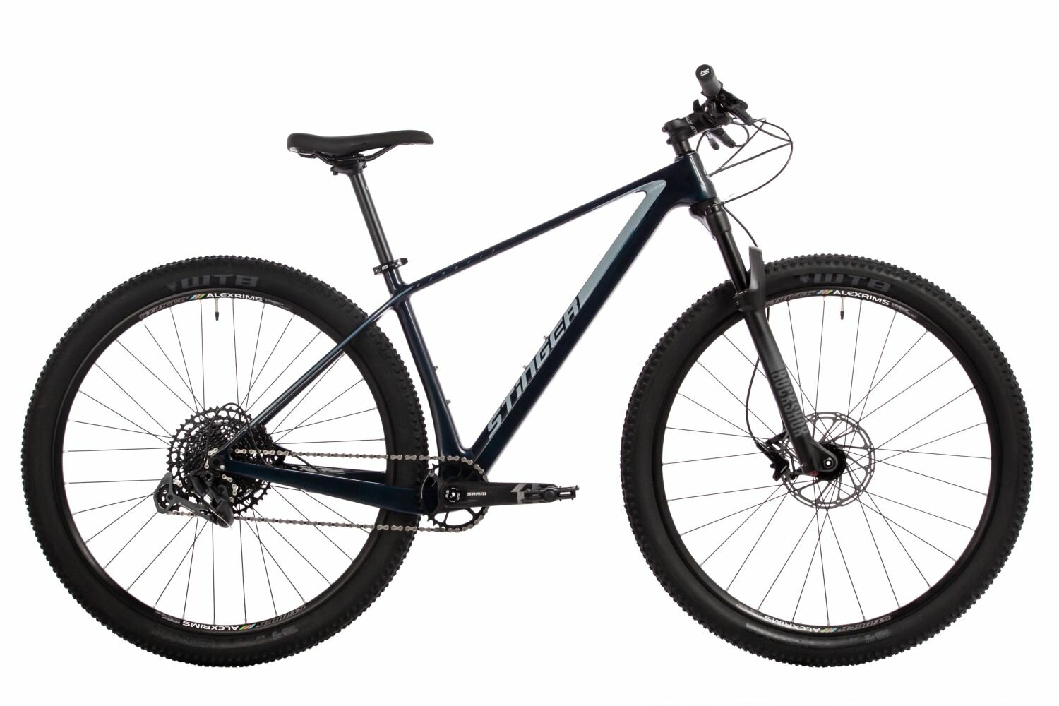 Велосипед Stinger Genesis Evo 29" (2024) (Велосипед STINGER 29" GENESIS EVO синий, карбон, размер LG)