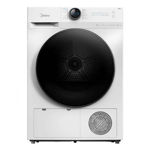 Midea комплект для установки в колонну стиральная машина LUNAR MF200W90WBS/W загрузка 9кг+ Сушильная машина с тепловым насосом LUNAR MD200D90WB/W-RU загрузка 9кг + Соединитель с выдвижной полкой MSKK-W01