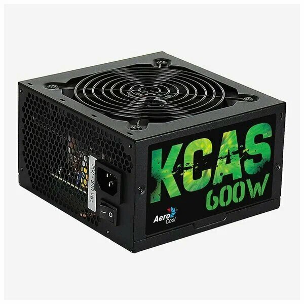 Блок питания AeroCool KCAS PLUS 600W черный BOX