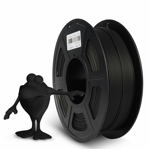 Филамент NVPRINT PLA Matte Black для 3D печати диаметр 175мм длина 330 метров масса 1 кг 2207₽