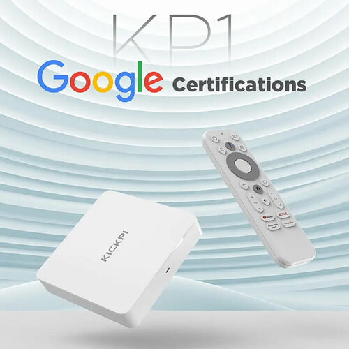 тв приставка google chromecast c google tv KICKPI KP1 2024 Смарт ТВ приставка для телевизора 2/32Gb, 4K. Андроид ТВ бокс. сертификация Google Netfix. Smart TV/Android 11/WI-FI 2.4&5G, Bluetooth 5.0