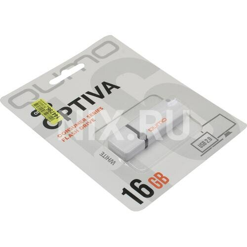 Флешка Qumo Optiva OFD-02 QM16GUD-OP2-White 16 Гб Glacier White