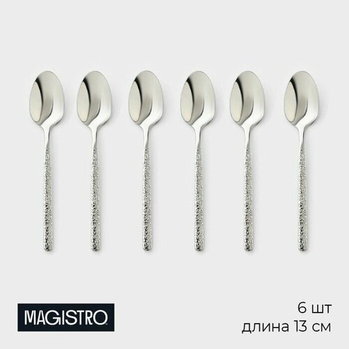 фото Ложки чайные magistro «олин», длина 13 см, 6 шт