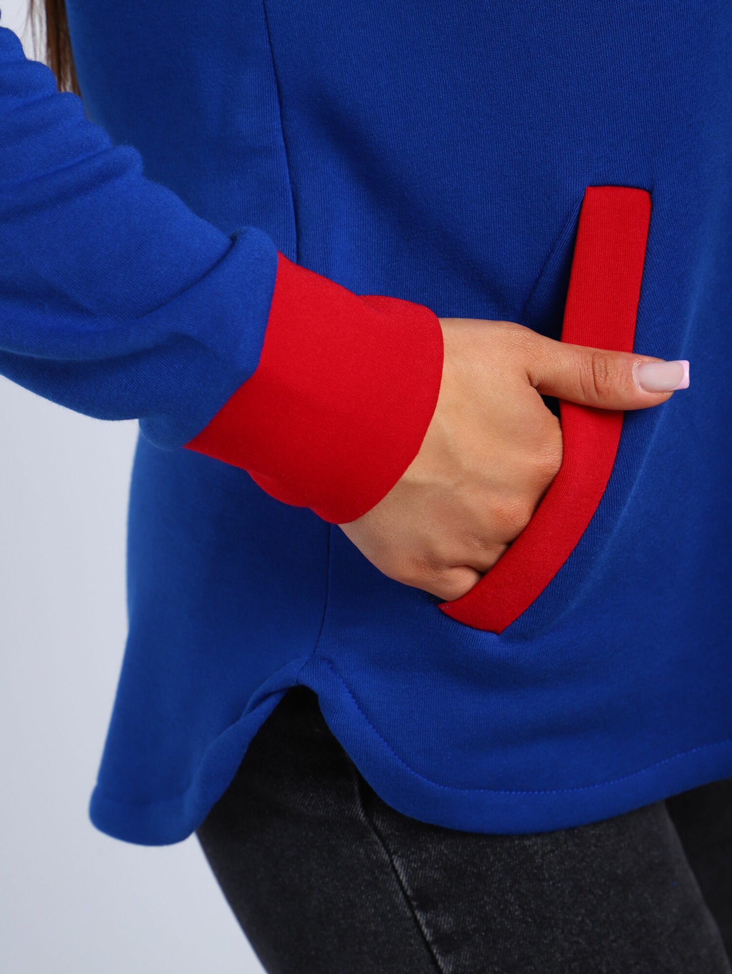 Толстовка UDEL, размер 48-50, , синий — фото 1