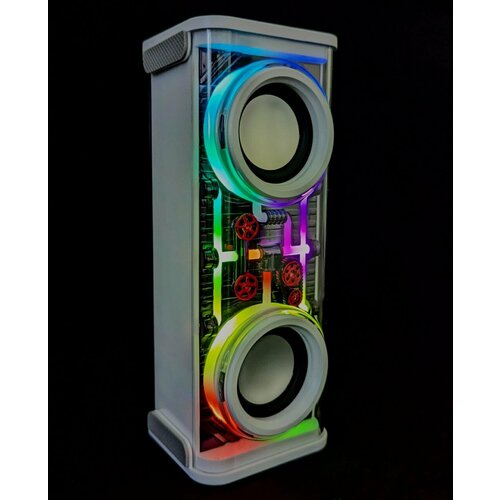 Портативная колонка с подсветкой RGB и сабвуфером модель V8 124900₽