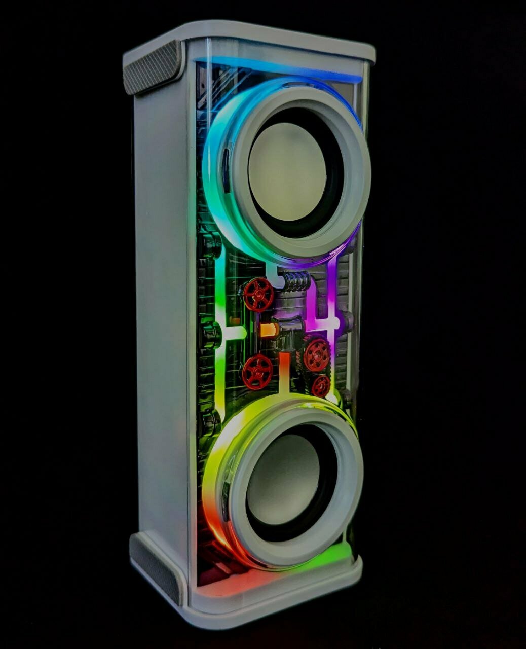 Портативная колонка с подсветкой RGB и сабвуфером, модель V8