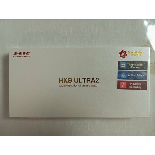 Смарт часы HK9 ULTRA2 PREMIUM Smart Watch AMOLED iOS Android Bluetooth звонки Уведомления 2 ремешка наручные смарт часы фитнес браслет 349000₽