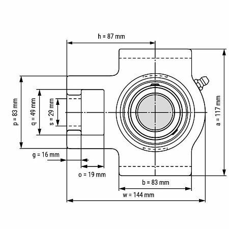 Подшипниковый узел UCT209 TECHNIX (d45) — фото 1
