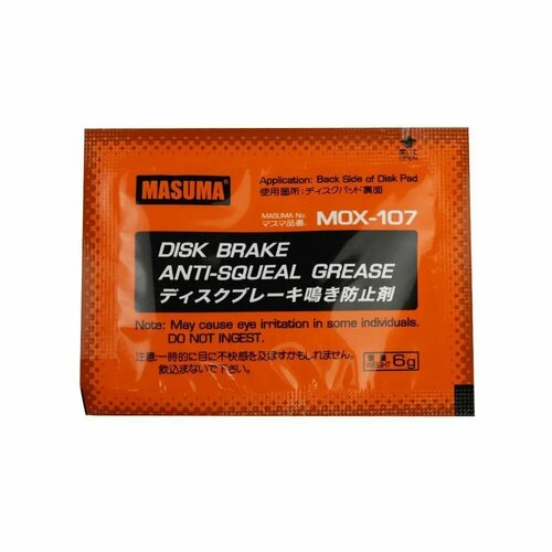 Смазка для скоб и пластин тормозных колодок MASUMA MOX-107 уп 6 гр 435₽