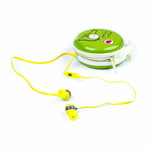 Наушники Harper KIDS HK-39 проводные вакуумные микрофон 35 мм 96 дБ кейс зеленые 846₽