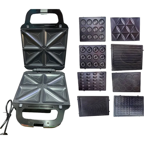 Мультипекарь 8 в 1 теперь с 8 насадками в одном устройстве ОрешкиВафлиПончикиГрильПеченья Уведомит вас при готовности антипригарное покрытие 1350000₽