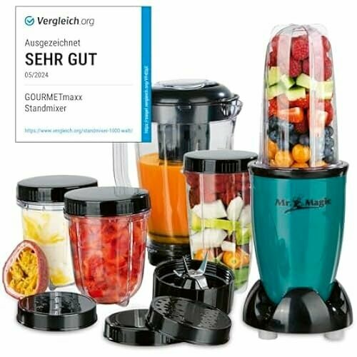 Блендер GOURMETmaxx 5611 400 Вт зеленый 1672000₽