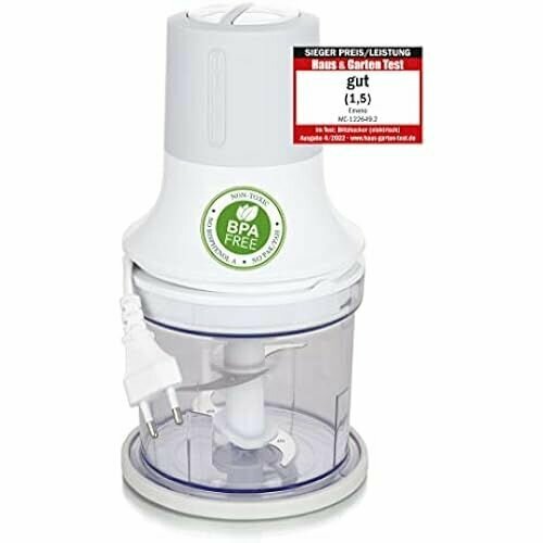 Emerio Chopper универсальный измельчитель с объемом контейнера 500 мл 260 Вт электрический мультиизмельчитель с 4 лезвиями из нержавеющей стали для измельчения мяса лука фруктов овощей 997900₽