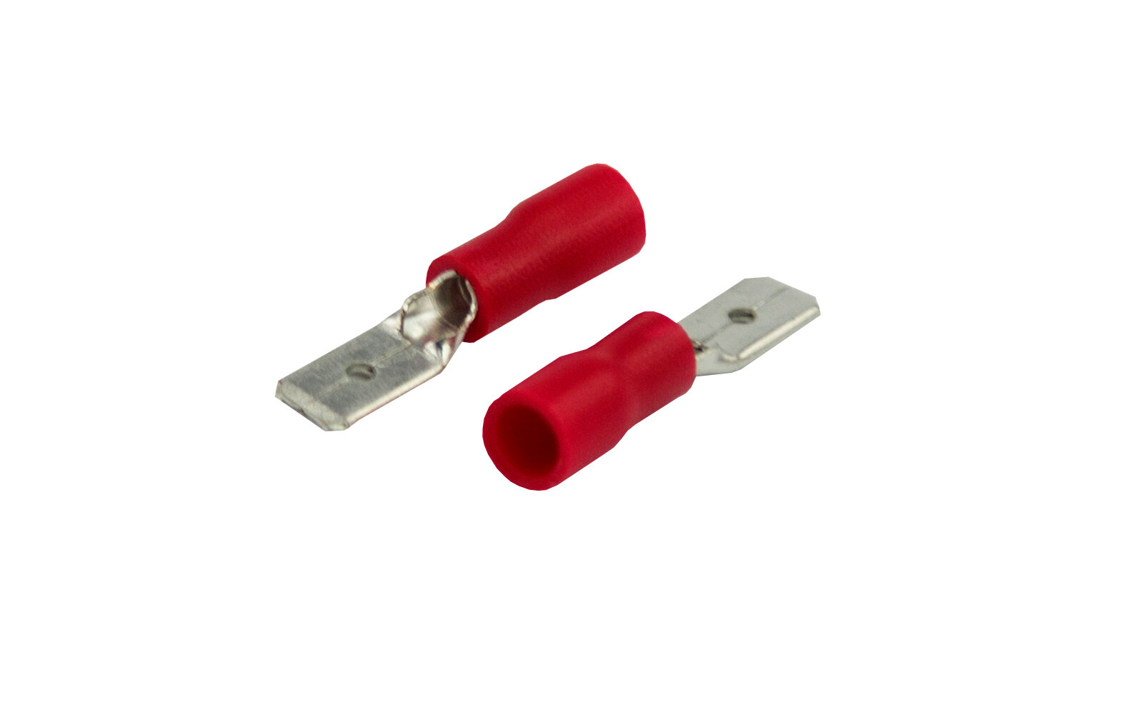 фото Клемма плоская изолированная Rexant, штекер 4.8 мм, 0.5-1.5 мм² (РПи-п 1.5-(4.8) / РПИп 1.25-5) красная {08-0312} 1 шт