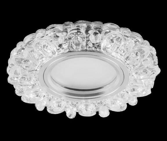 Светильник встраиваемый с LED подсветкой L0926 MR16 G5.3 (Цвет шампань)