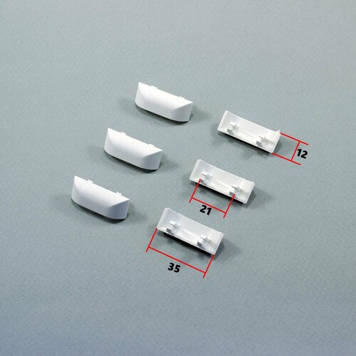 Заглушки для водосливных отверстий в пластиковых окнах 6 штук белые