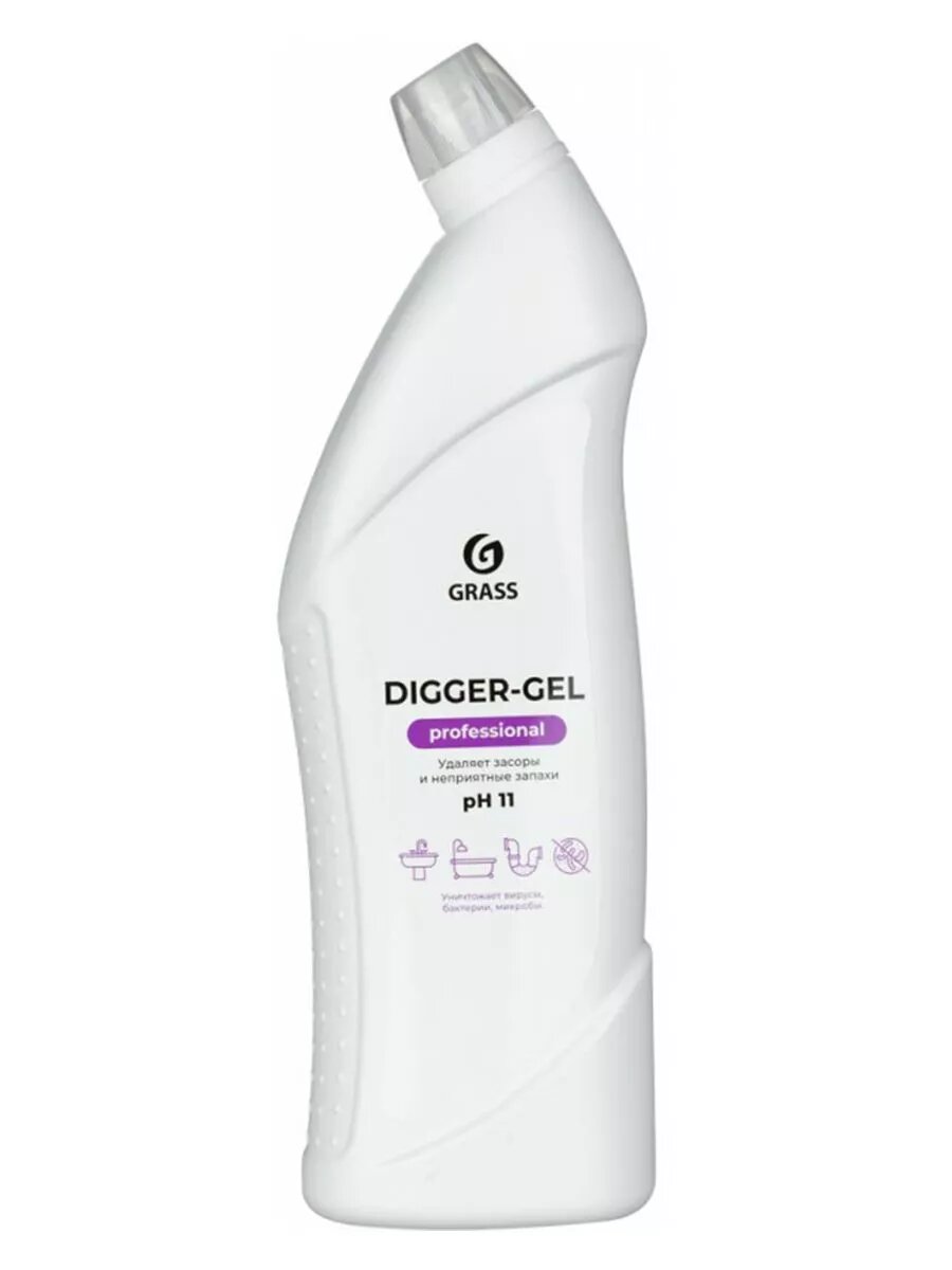 фото Профхимия для прочистки труб и стоков, Digger-Gel PROF, 1л