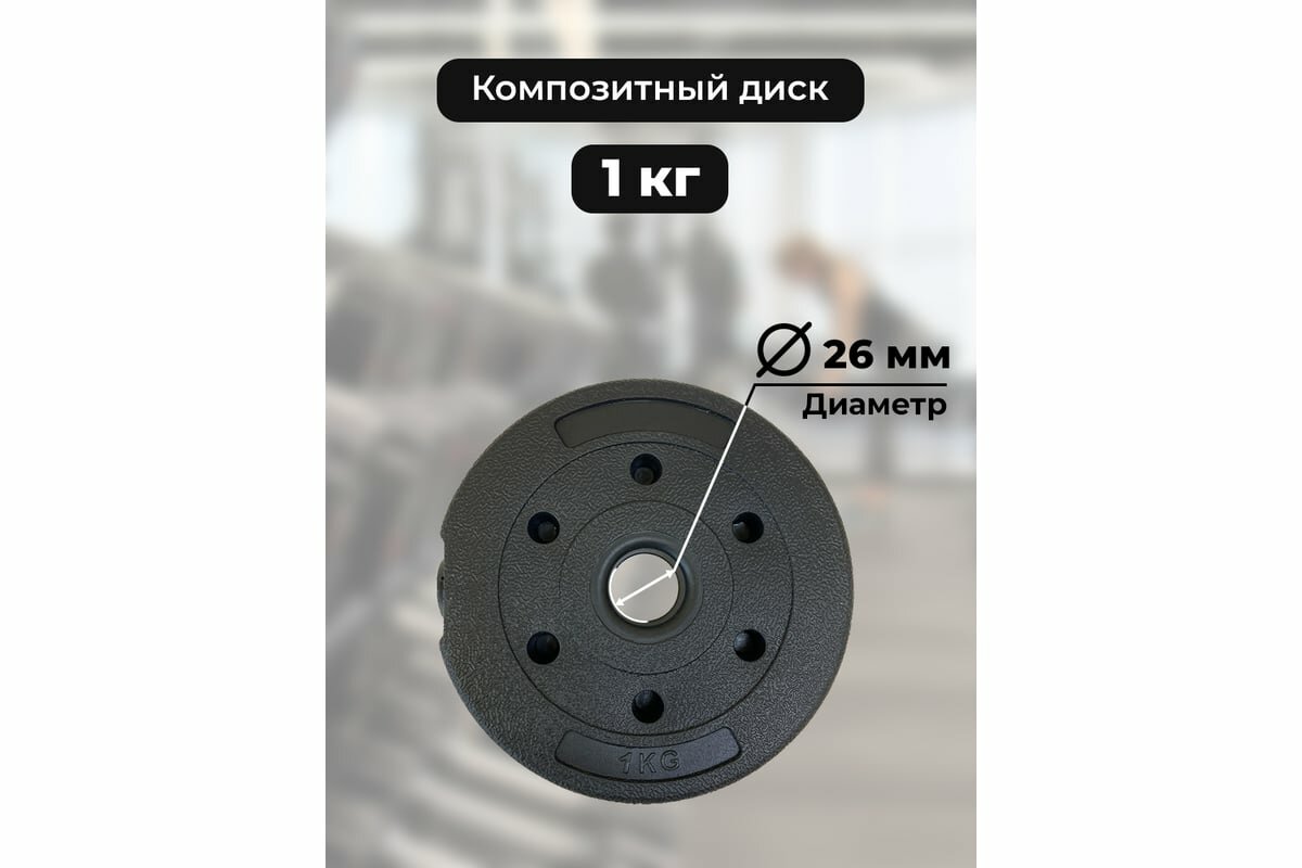 BARFITS Диск пластиковый 1кг D26 1181160630