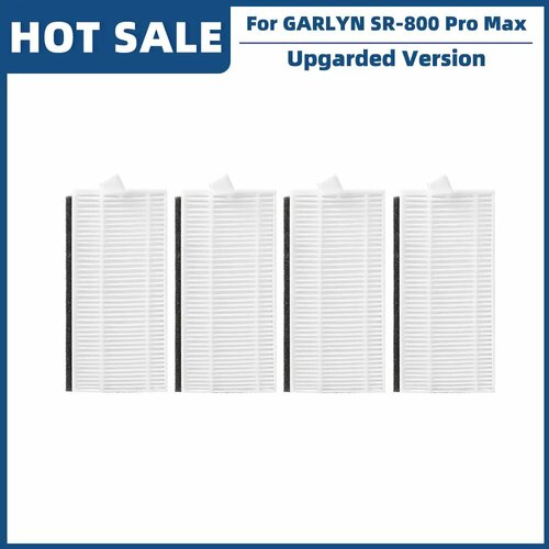 Аксессуары для роботов-пылесосов GARLYN SR-800 Max SR-800 Pro Max боковая щетка HEPA фильтр пылесборник Белый 601₽