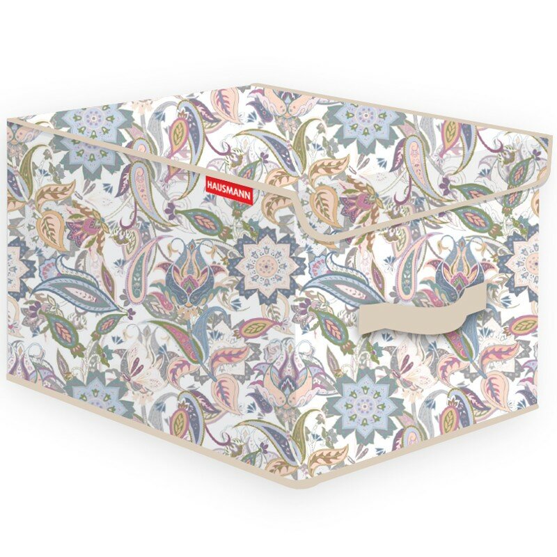 Кофр для хранения Hausmann Paisley 30x40x25см бежевый