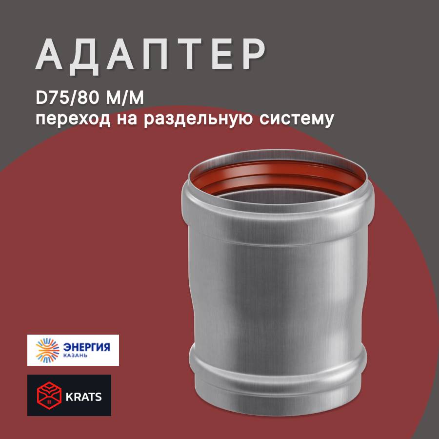 Адаптер Krats (кратс) 75/80 М/F (NAVIEN для серии PLUS) переход на раздельную систему