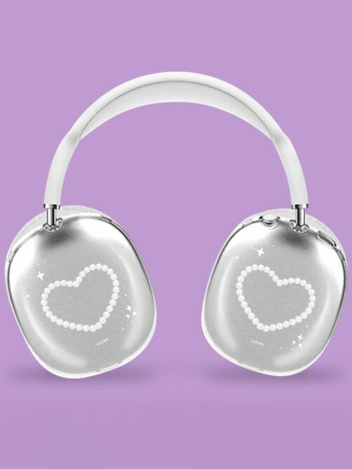 Чехлы накладки для наушников AirPods Max прозрачные, милые, y2k — фото 1