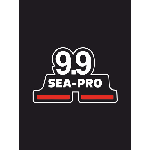 Наклейка на авто Sea-pro 9.9 20x13 см.