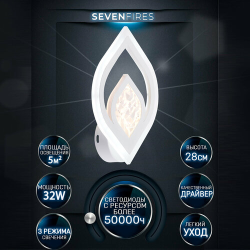 Светильник настенный светодиодный бра Семь Огней SF50502W-WT 1200₽