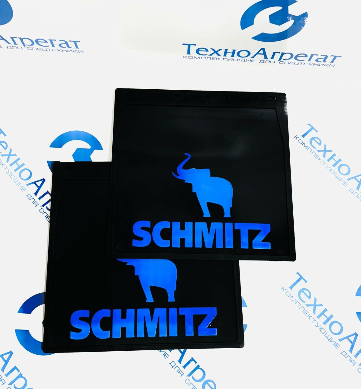 Брызговики на полуприцеп Schmitz, 400х400 мм. В комплекте: 2 штуки (А-003) синий