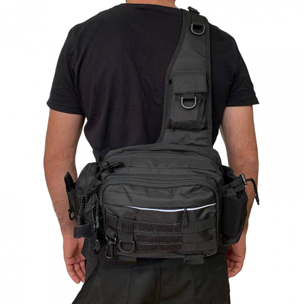 Сумка через плечо черная — фото 1