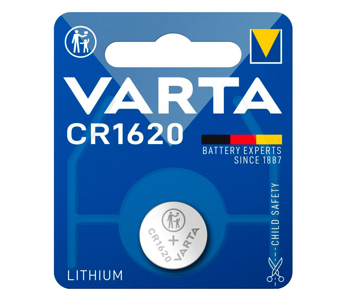 Батарейка Varta CR1620 Lithium 3V, 1 шт.