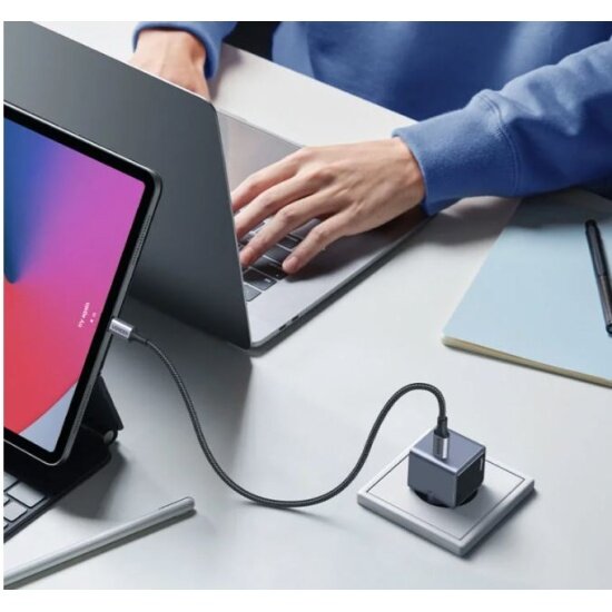 Сетевое зарядное устройство Ugreen X503 (35041) Nexode S 30Вт PD GaN Tech Charger EU, серый — фото 1