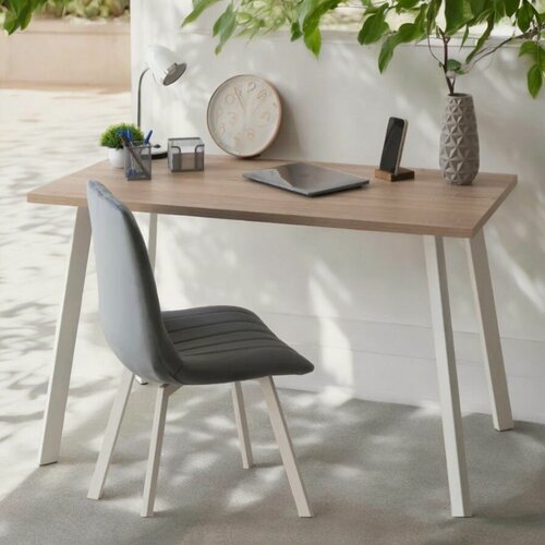 Изображение товара Письменный стол Компьютерный Дуб 140*80 см. Ножки ник белые